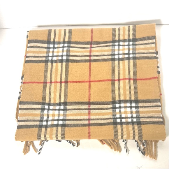 100% Scotland Cashmere Scarf Plaid Unisex Good Condition - Picture 4 of 6